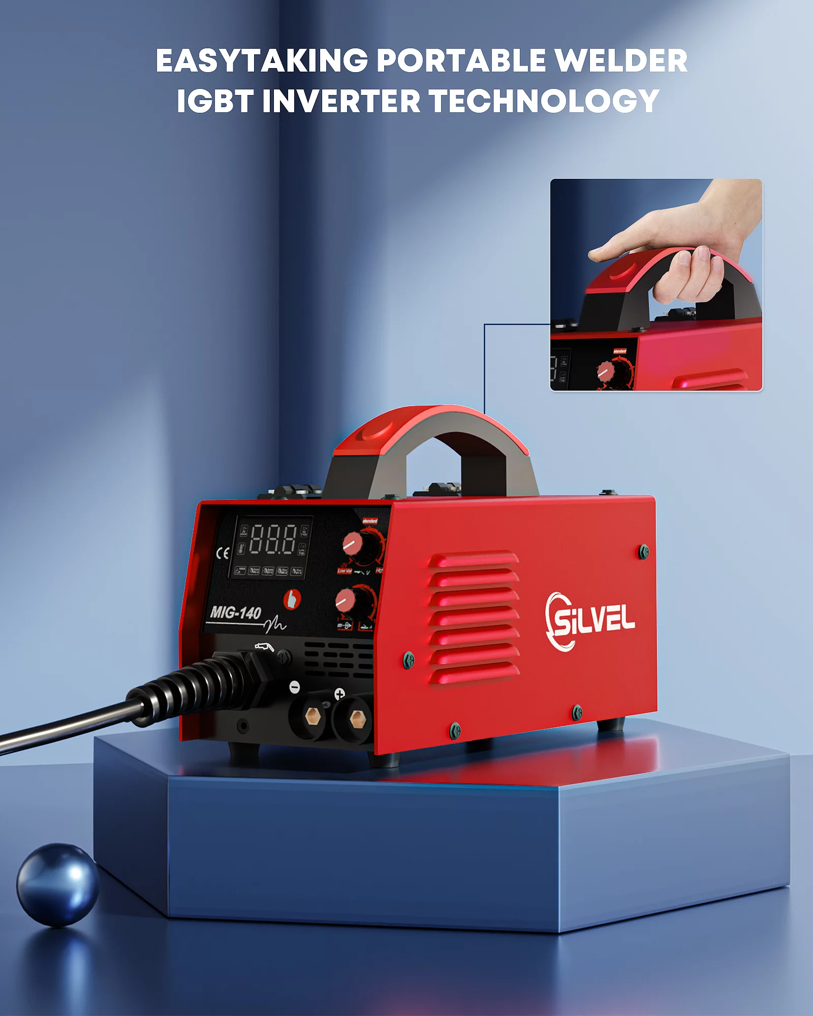 SILVEL Brand New MIG Welder 110V, 3 in 1 140A MIG/Arc/Lift TIG Welding Machine