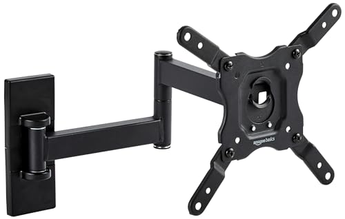 Amazon Basics Full Motion Articulating TV Wall Mount, with Swivel and Tilt, for 26