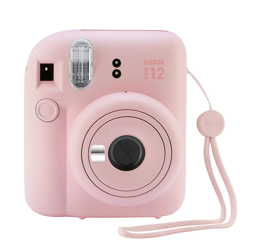Fujifilm Instax Mini 12 Instant Camera with Case, 60 Fuji Films, Decoration Stickers, Frames, Photo Album and More Accessory kit (Blush Pink)