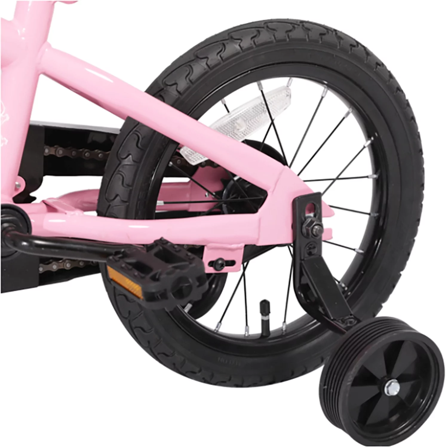 JOYSTAR Totem Series 16-Inch Kids Bike with Training Wheels & Kickstand, Pink