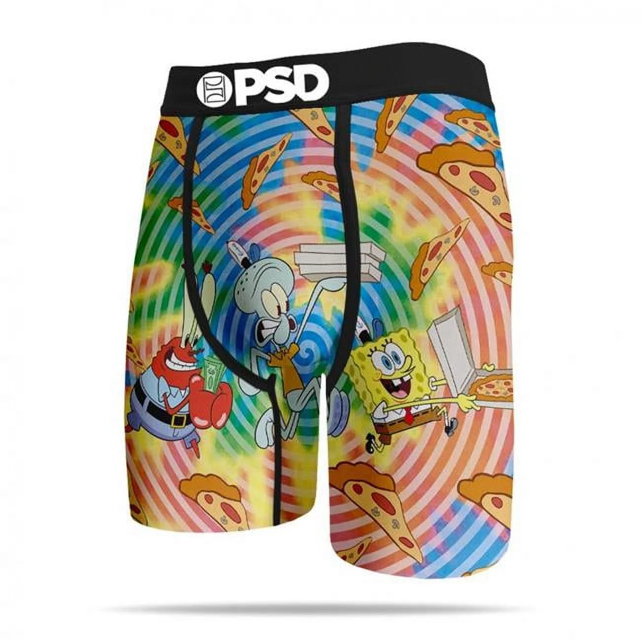 Men's PSD Multi Spongebob Pizza Boxer Briefs - 2XL