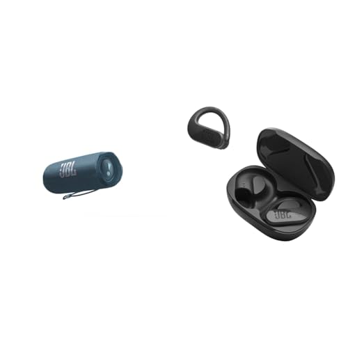 JBL Flip 6 - Portable Bluetooth Speaker, powerful sound and deep bass, IPX7 waterproof, 12 hours of playtime, JBL PartyBoost for multiple speaker pairing for home, outdoor and travel (Black)