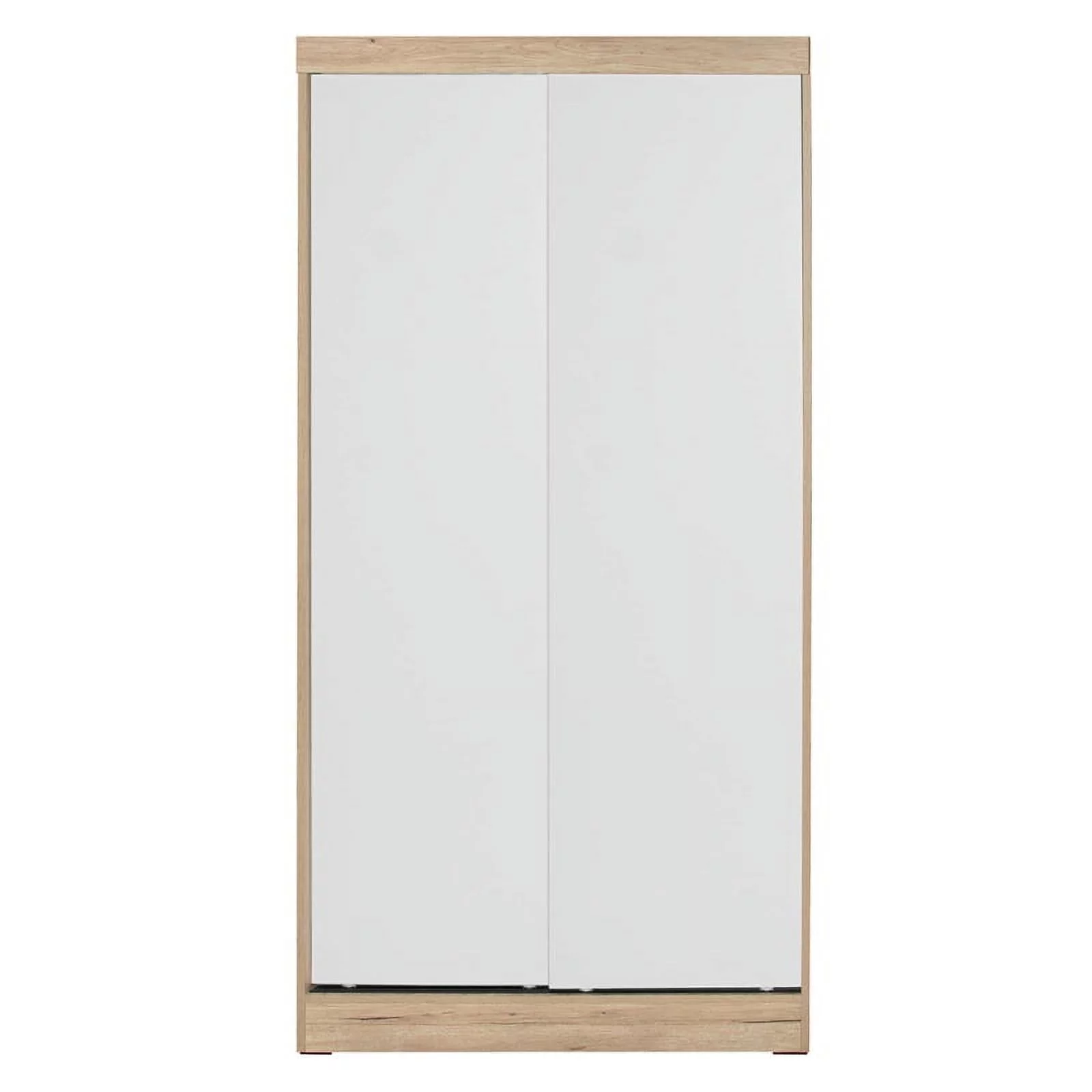 Pemberly Row Modern Multi-Color Wood Double Sliding Door Wardrobe