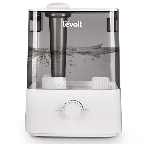 LEVOIT Smart Humidifiers for Bedroom Large Room Home,(6L) Cool Mist Top Fill Essential Oil Diffuser for Baby & Plants,Smart App & Voice Control, Rapid Humidification & Auto Mode-Quiet Sleep Mode, Gray