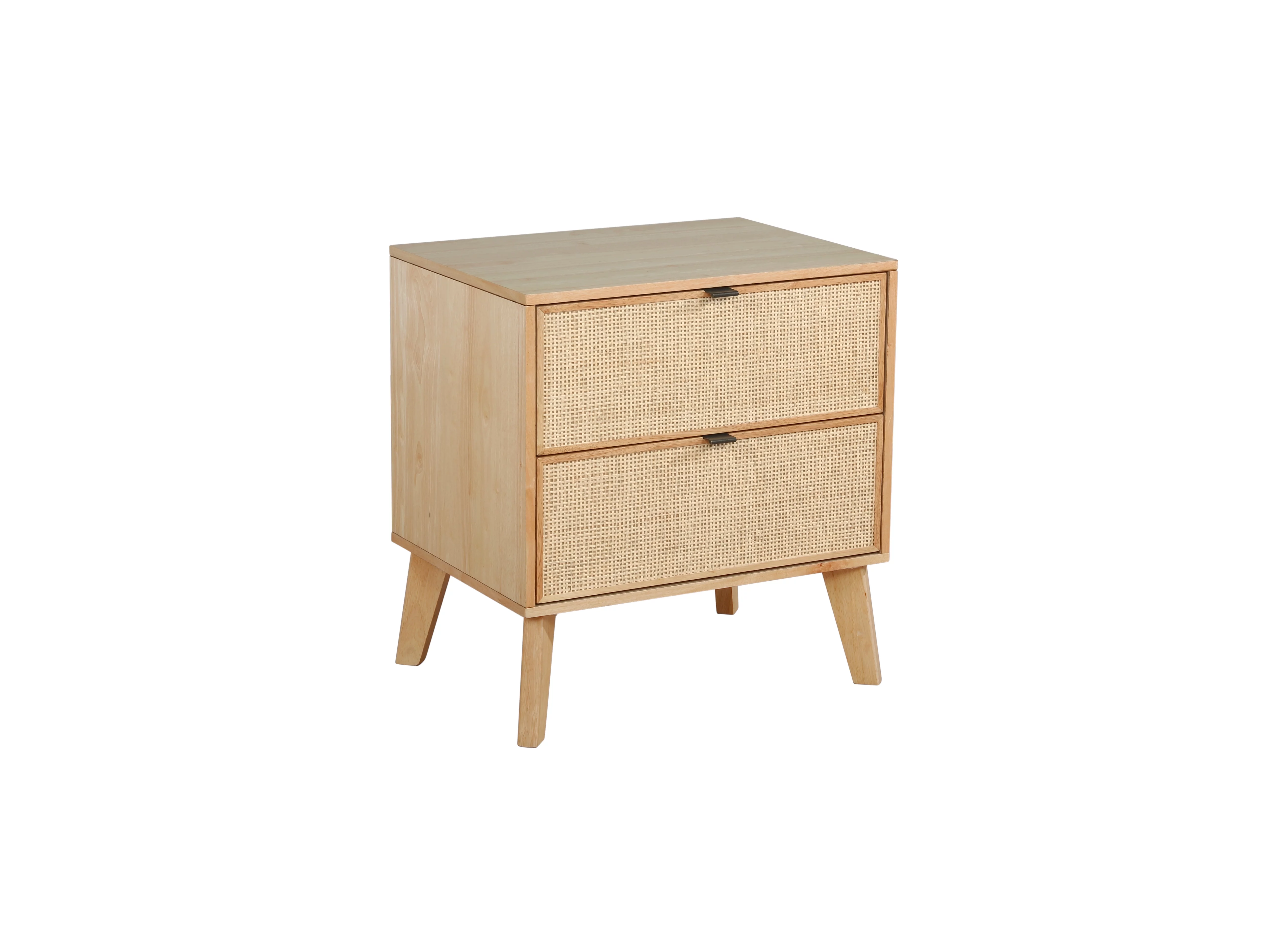 Powell Beelner 2-Drawer Nightstand, Natural Cane
