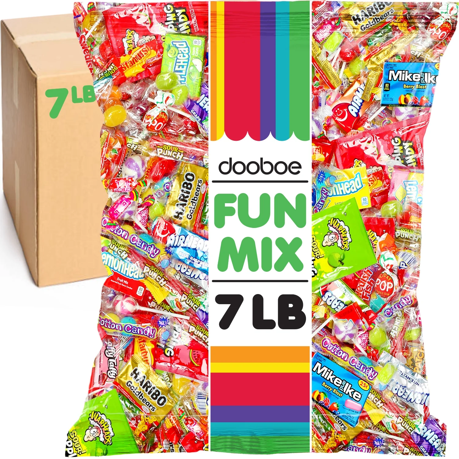 Assorted Candy Bulk - 7 Pounds - Variety Pack of Candies - Pinata Variety Fun Mix - Super Party Mix - Event Candies - Individually Wrapped - Parade Mixed Candy