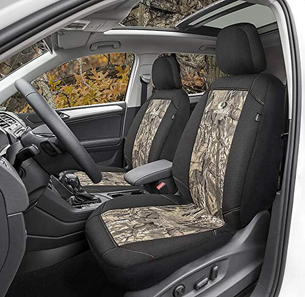 MOSSY Oak Low Back Camo Seat Covers, Airbag Compatible, Universial Fit, Fit Most Bucket Seats - Made with Premium Cotton Twill - Official Licensed Product