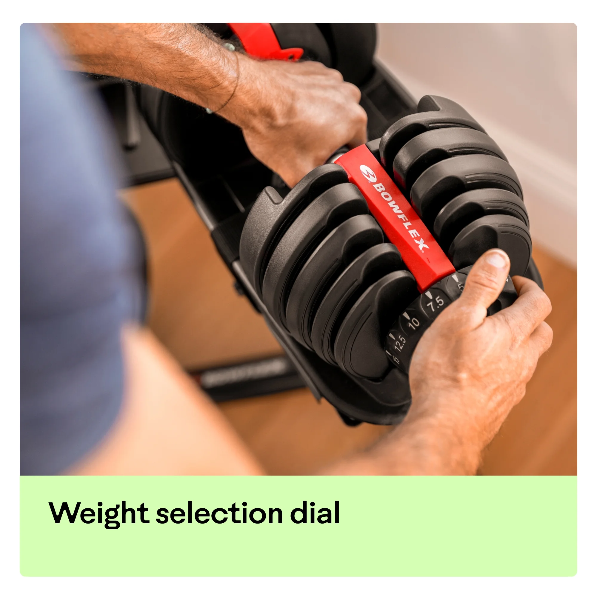 BowFlex SelectTech 552 Dumbbell, Single, Litho, Free 2-month JRNY Membership