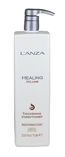 L'ANZA Healing Volume Thickening Conditioner, Boosts Shine, Volume, and Thickness of Fine Flat Hair, Rich With Bamboo and Keratin, Luxury Hair Care
