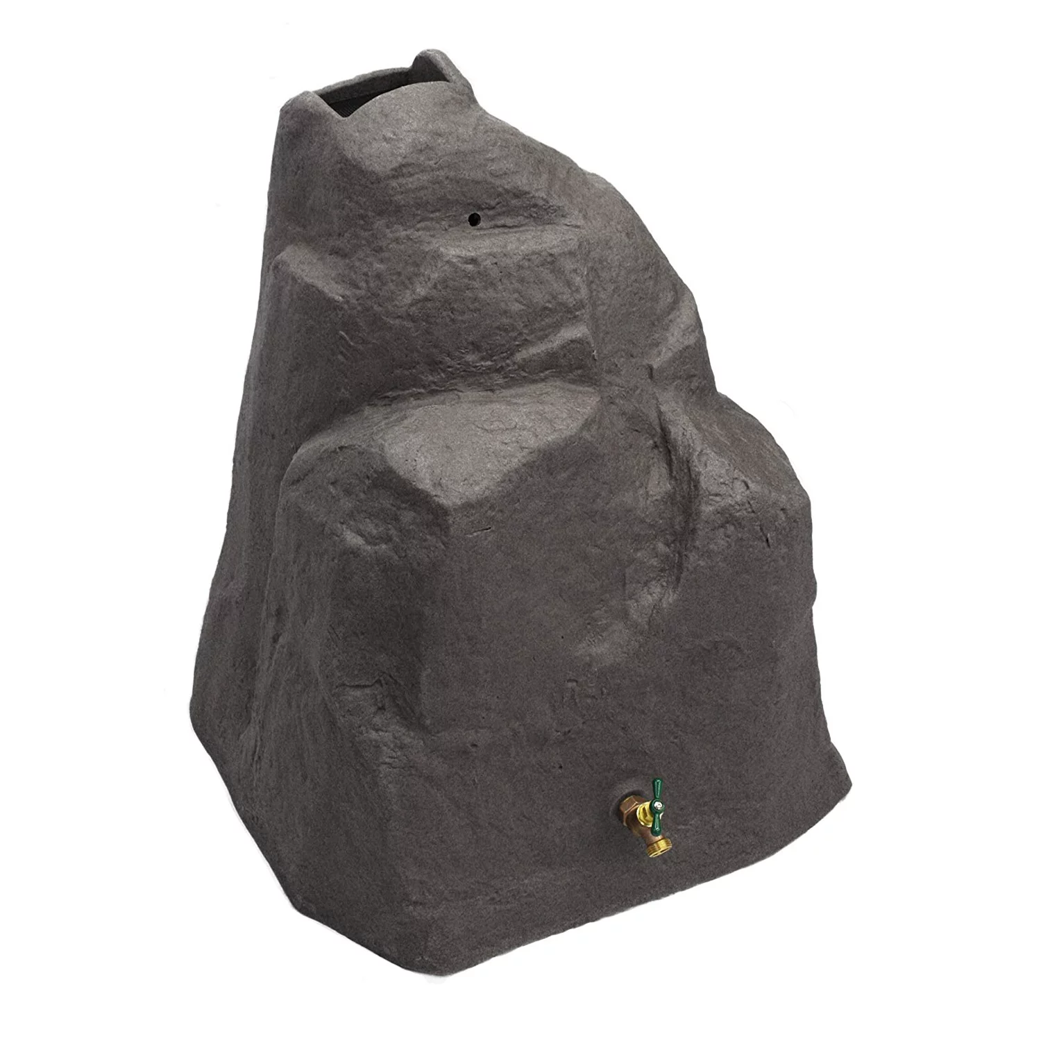 Good Ideas Rain Wizard Rock 42 Gallon Rain Barrel - Dark Granite