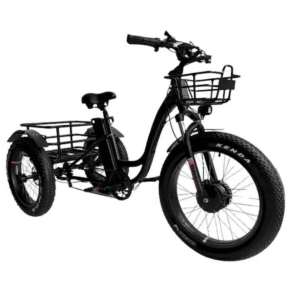 Adult Fat Tire Electric Tricycle - Off-Road Fun on Three Wheels | | Maximum Load- 450 Lbs | Speed Up to 23 Mph