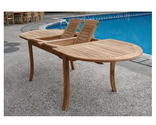 Teak Dining Set:10 Seater 11 Pc - Large 118