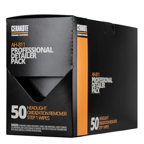 CERAKOTE? Ceramic Headlight Restoration Kit – Guaranteed To Last As Long As You Own Your Vehicle – Brings Headlights back to Like New Condition - 3 Easy Steps - No Power Tools Required