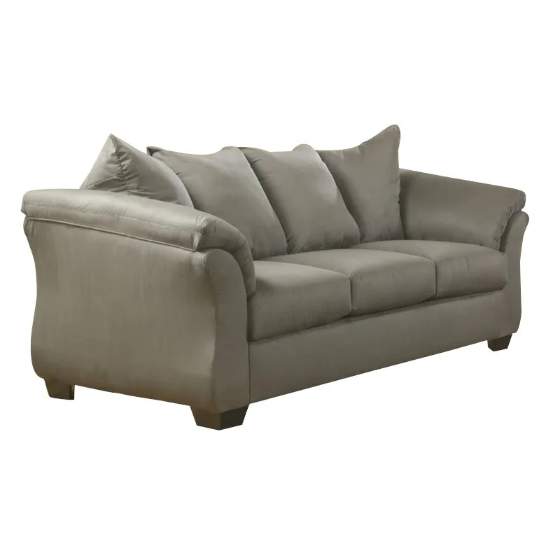 Ashley Furniture Darcy Fabric Sofa in Cobblestone