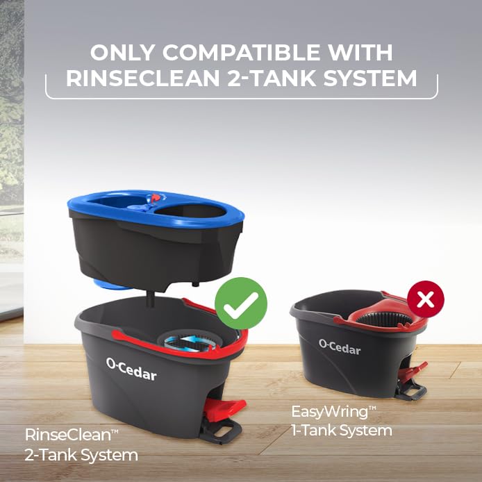 O-Cedar RinseClean Spin Mop Microfiber Refill, 1 CT (Pack of 3)