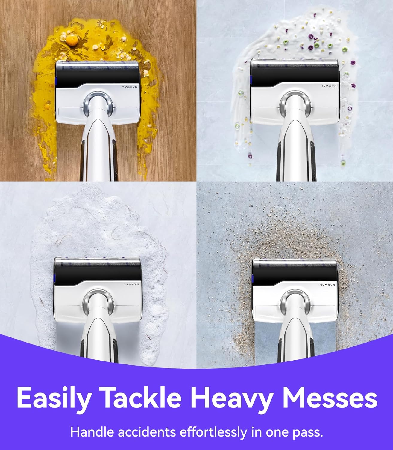 NARWAL S10 Pro Lightweight Cordless Vacuum Mop, Wet Dry Vacuum Cleaner, Self-Cleaning & Drying, 180° Flexibility, 50min Runtime Floor Cleaner