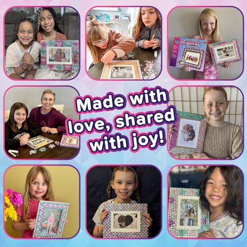 PURPLE LADYBUG DIY Sparkly Girls Jewelry Box for Girls 8-12 Yrs Old - 10 9 8 7 6 Year Old Girl Birthday Gift Idea & Christmas Crafts for Girls 8-12 - Girl Toys 8-10, Arts and Crafts for Kids Ages 6-8