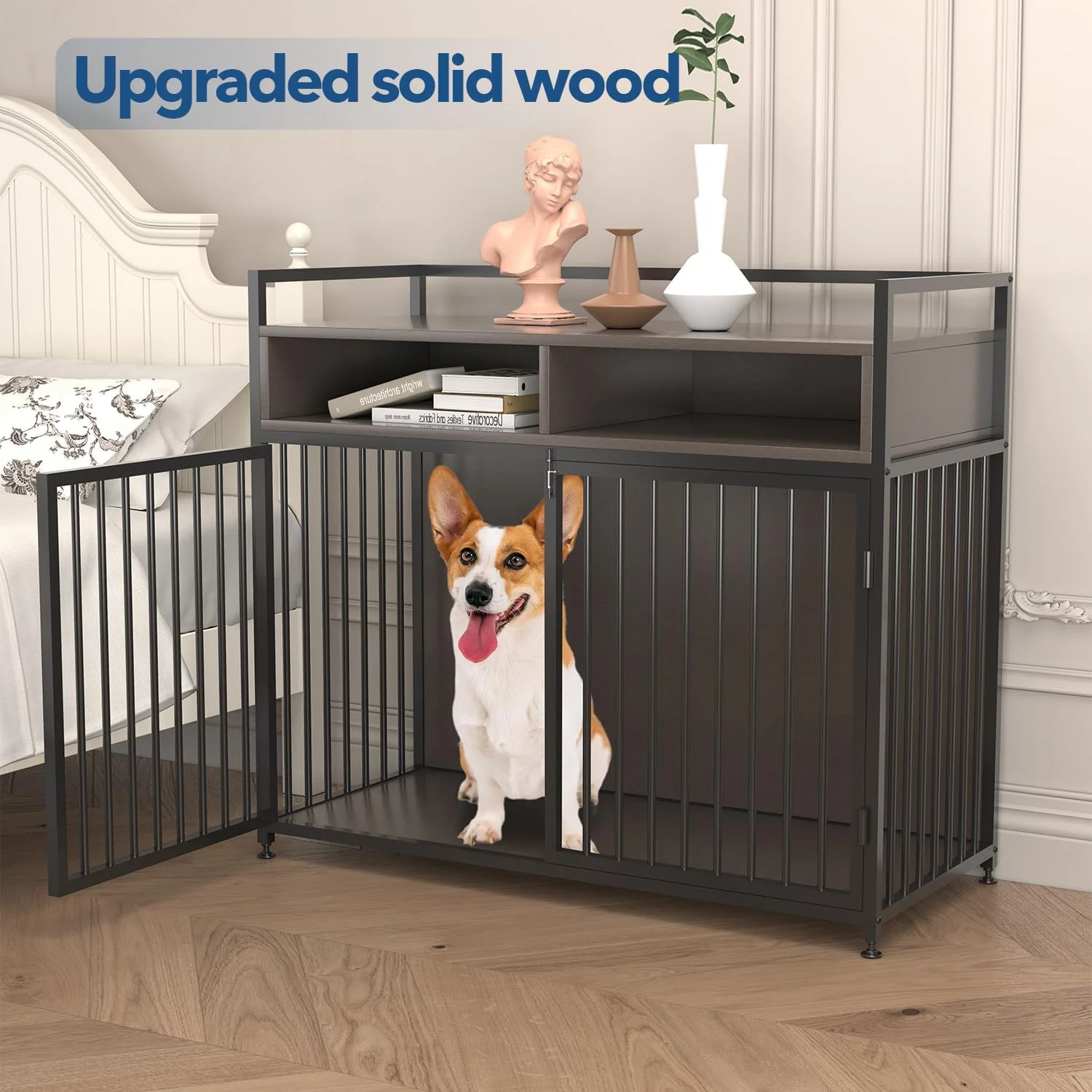 Aixvx Dog Crate Furniture for Large Dogs 41