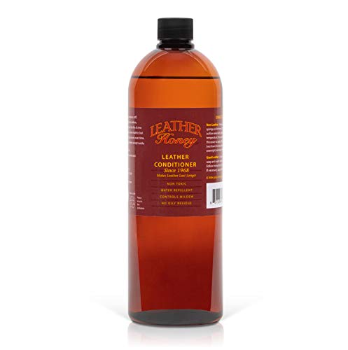 Leather Honey Leather Conditioner, Since 1968. For All Leather Items Including Auto, Furniture, Shoes, Purses and Tack. Non-Toxic and Made in the USA / 8 Fl Oz (Pack of 1)